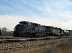 CSX 7329 & 6040 wait to get into the yard